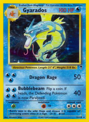 Gyarados card from Legendary Collection