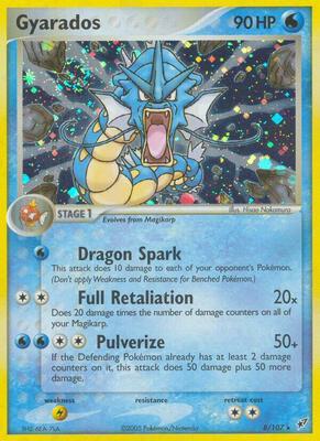 Gyarados card from EX Deoxys