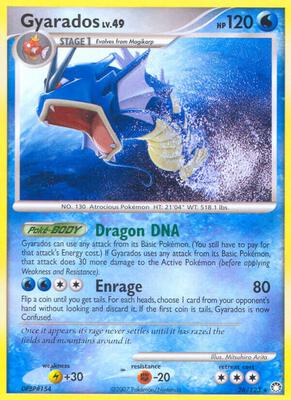 Gyarados card from Mysterious Treasures
