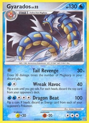 Gyarados card from Stormfront