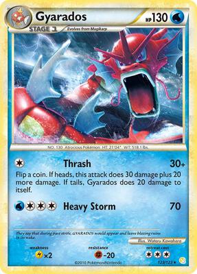 Gyarados (Red) card from HeartGold SoulSilver