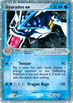 Gyarados ex card from EX FireRed & LeafGreen