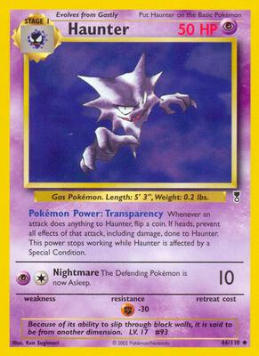 Haunter card from Legendary Collection