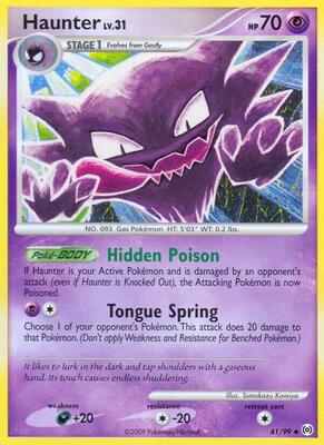 Haunter (41) card from Arceus