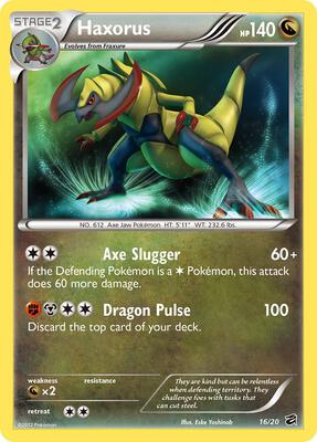 Haxorus card from Dragon Vault