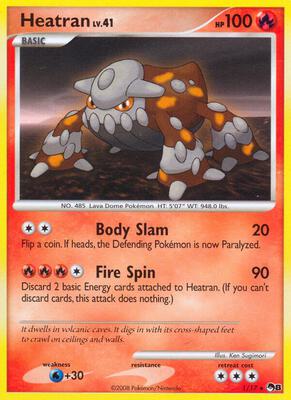 Heatran card from POP Series 8