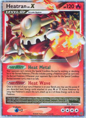 Heatran LV.X card from Stormfront