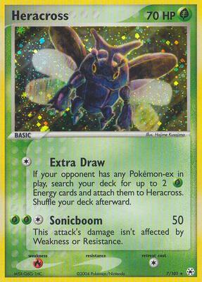 Heracross card from EX Hidden Legends