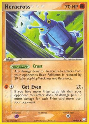 Heracross card from EX Team Rocket Returns