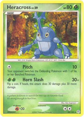 Heracross card from Diamond and Pearl