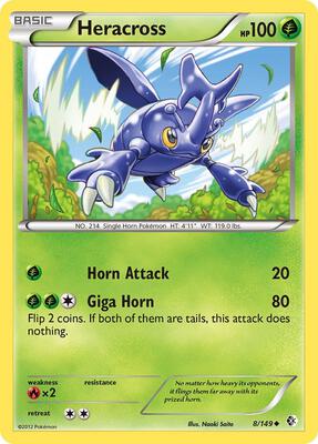 Heracross card from Boundaries Crossed