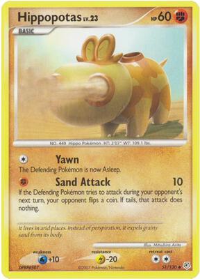 Hippopotas card from Diamond and Pearl