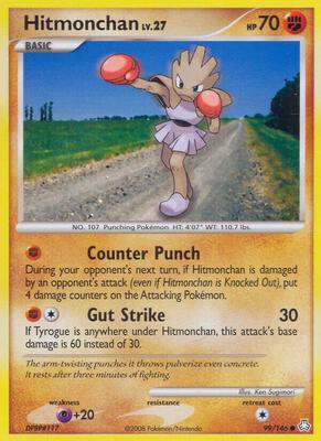 Hitmonchan card from Legends Awakened