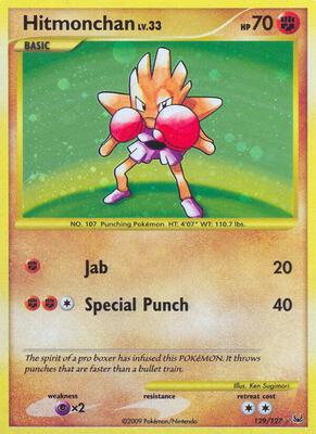 Hitmonchan card from Platinum