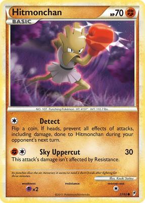 Hitmonchan card from Call of Legends