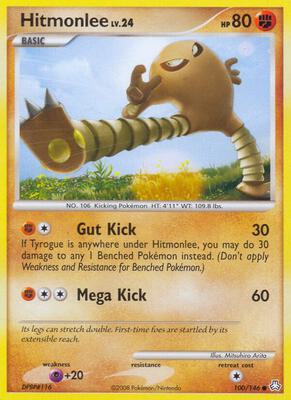 Hitmonlee card from Legends Awakened