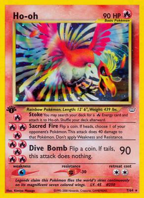 Ho-oh (7) card from Neo Revelation
