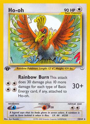 Ho-oh (18) card from Neo Revelation
