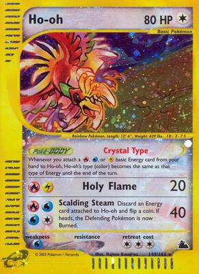 Ho-oh card from Skyridge