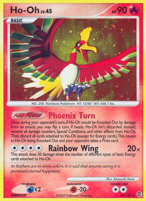 Ho-Oh card from Secret Wonders