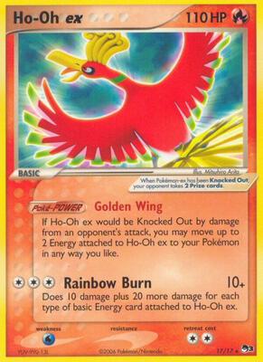Ho-Oh ex (Non-Holo) card from POP Series 3