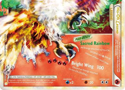 Ho-Oh Legend (Bottom) card from HeartGold SoulSilver