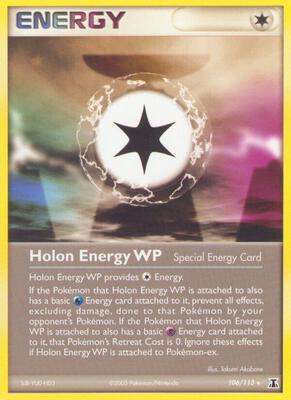 Holon Energy WP card from EX Delta Species