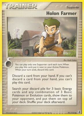 Holon Farmer card from EX Delta Species