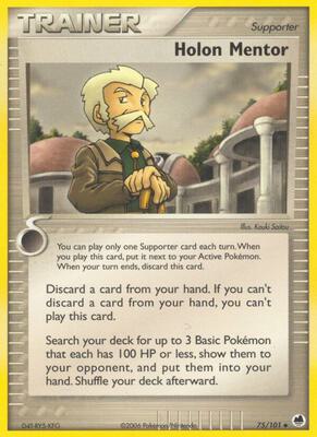 Holon Mentor card from EX Dragon Frontiers