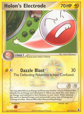 Holon's Electrode card from EX Delta Species