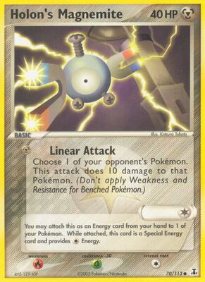 Holon's Magnemite card from EX Delta Species