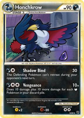 Honchkrow (16) card from Undaunted