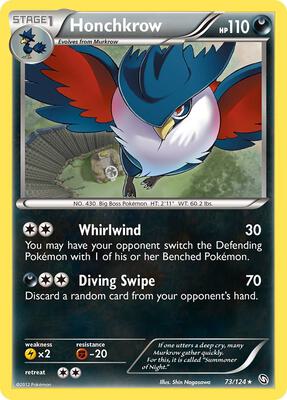Honchkrow card from Dragons Exalted