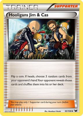 Hooligans Jim & Cas card from Dark Explorers