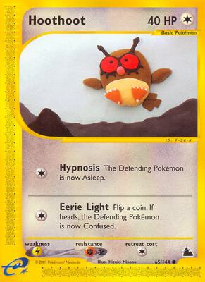 Hoothoot card from Skyridge