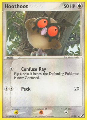 Hoothoot card from EX Unseen Forces