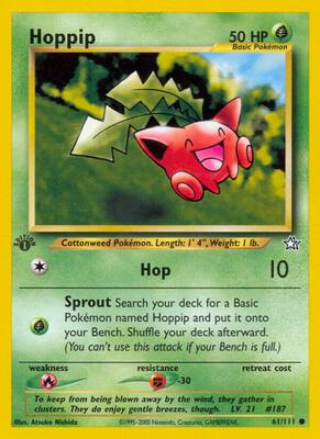 Hoppip card from Neo Genesis