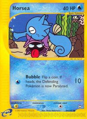 Horsea (84) card from Aquapolis