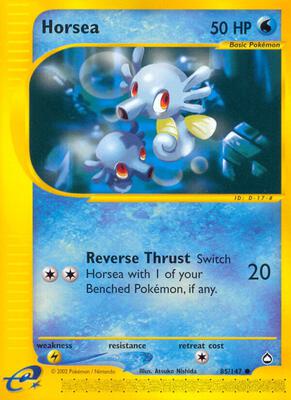 Horsea (85) card from Aquapolis