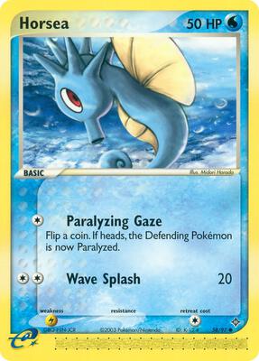 Horsea - 58/97 card from EX Dragon