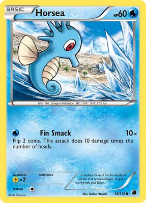 Horsea card from Plasma Freeze