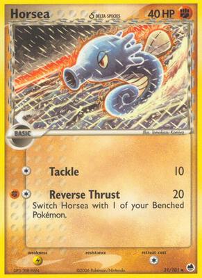 Horsea - 031/101 (Delta Species) card from EX Dragon Frontiers