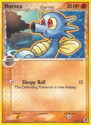 Horsea - 050/101 (Delta Species) card from EX Dragon Frontiers
