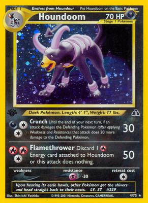 Houndoom (4) card from Neo Discovery