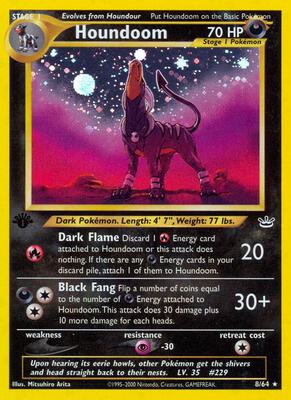 Houndoom card from Neo Revelation
