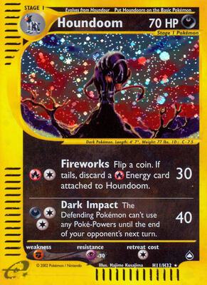 Houndoom (H11) card from Aquapolis