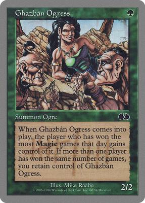 Ghazban Ogress card from Unglued