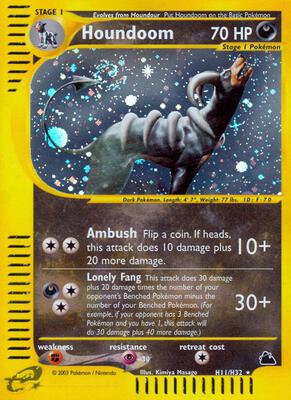 Houndoom (H11) card from Skyridge