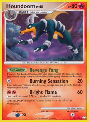 Houndoom card from Legends Awakened