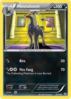 Houndoom card from Dragons Exalted